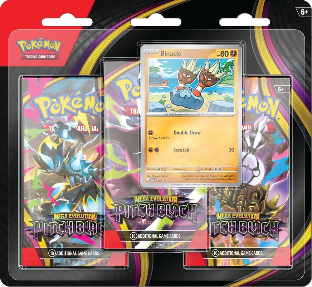 Pokemon ME05: Pitch Black 3-Pack Blister (Binacle)